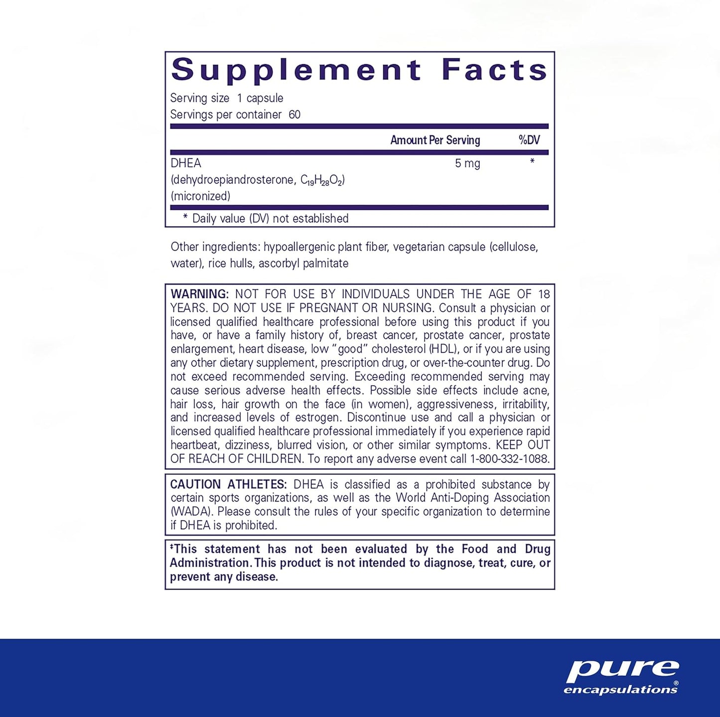 10 - DHEA Sublingual 5 mg 100 Tabs