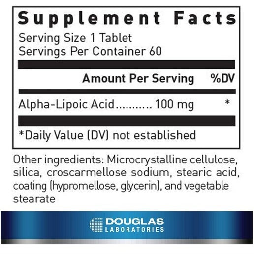 01 - Alpha Lipoic Acid 60 Tabs