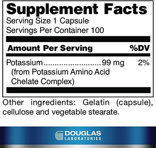 27 - Potassium 99mg Chelated aka PotassiumHealth4me