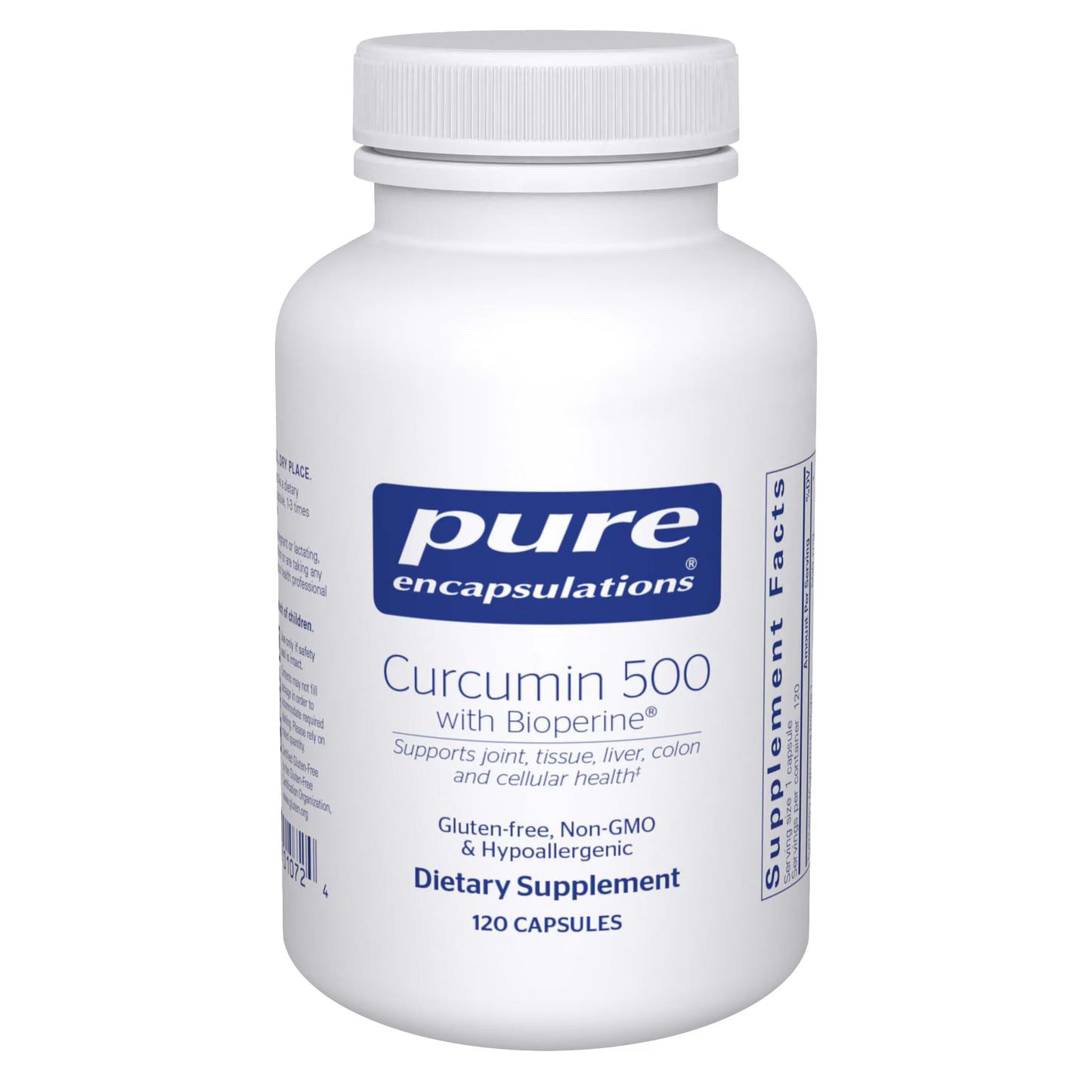 08.5 - Curcumin 500 w Bioperine - 120 Capsules